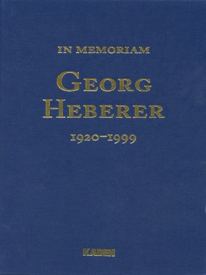 cover image of Georg Heberer